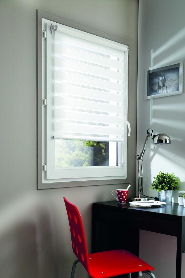 Store Jalousy Blanc F.A.P 85x190 - 82cm