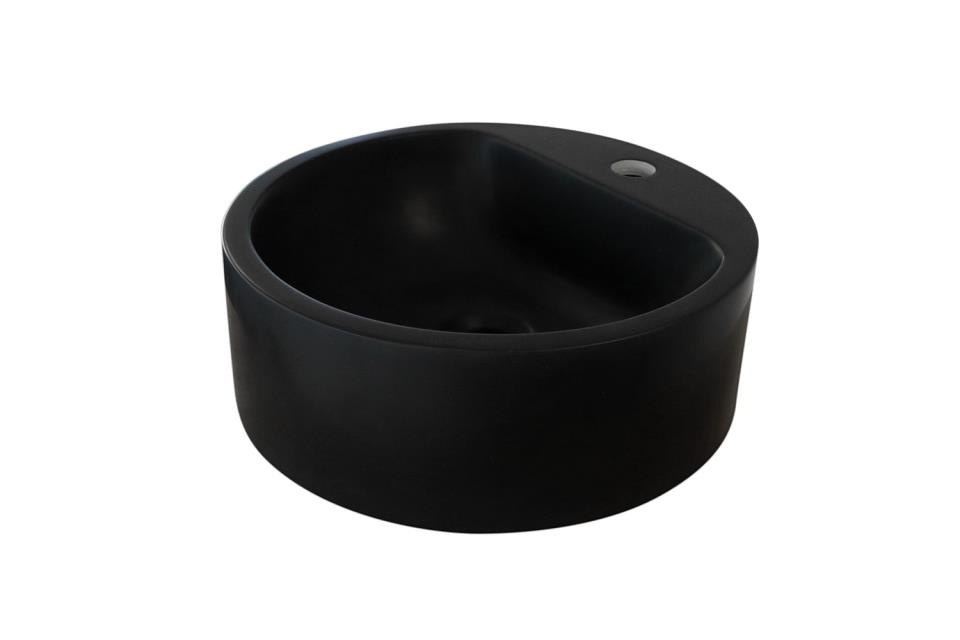 Vasque à poser DOT en résine de synthèse noire