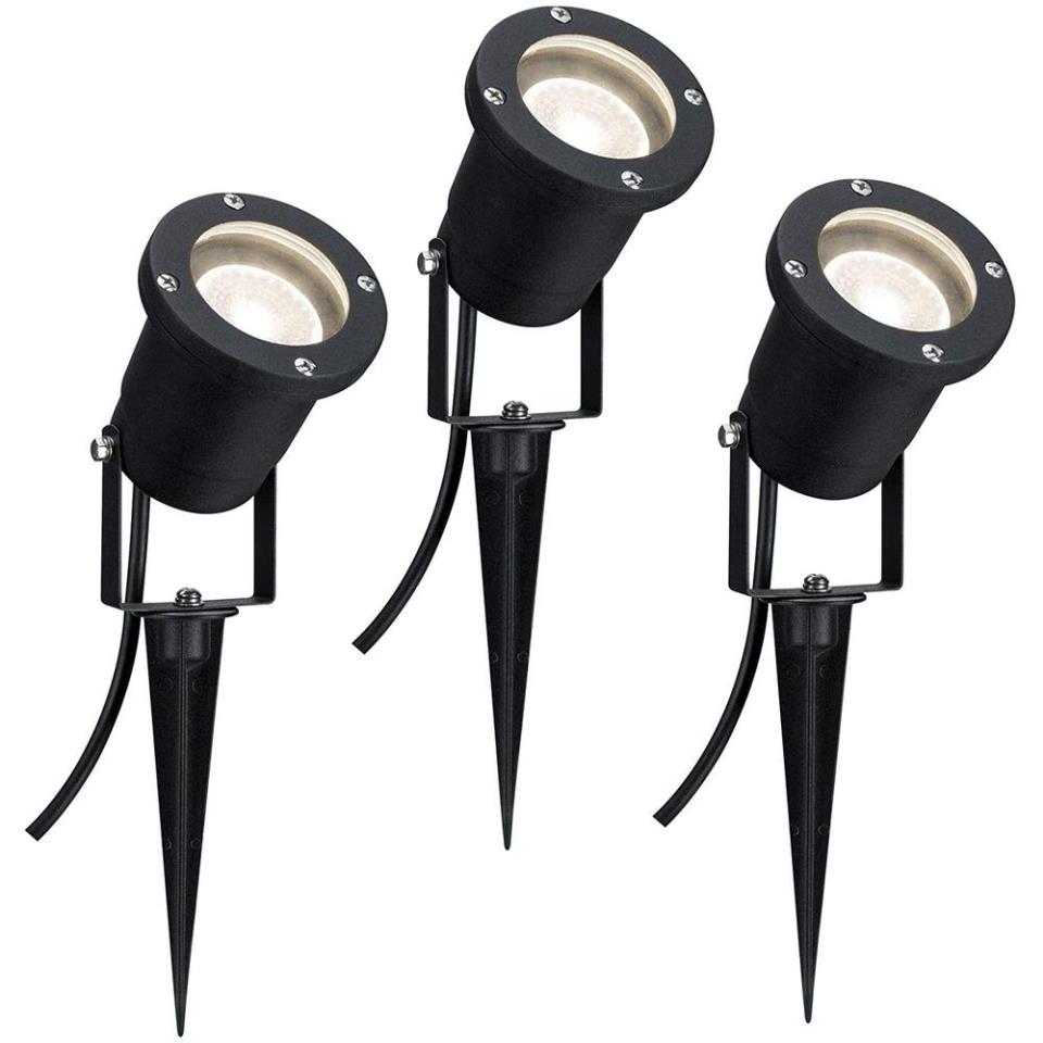 Extérieur 230V Spot à piquer Garden Spot 3x3,5W GU10 230lm 3000K IP65 alu noir