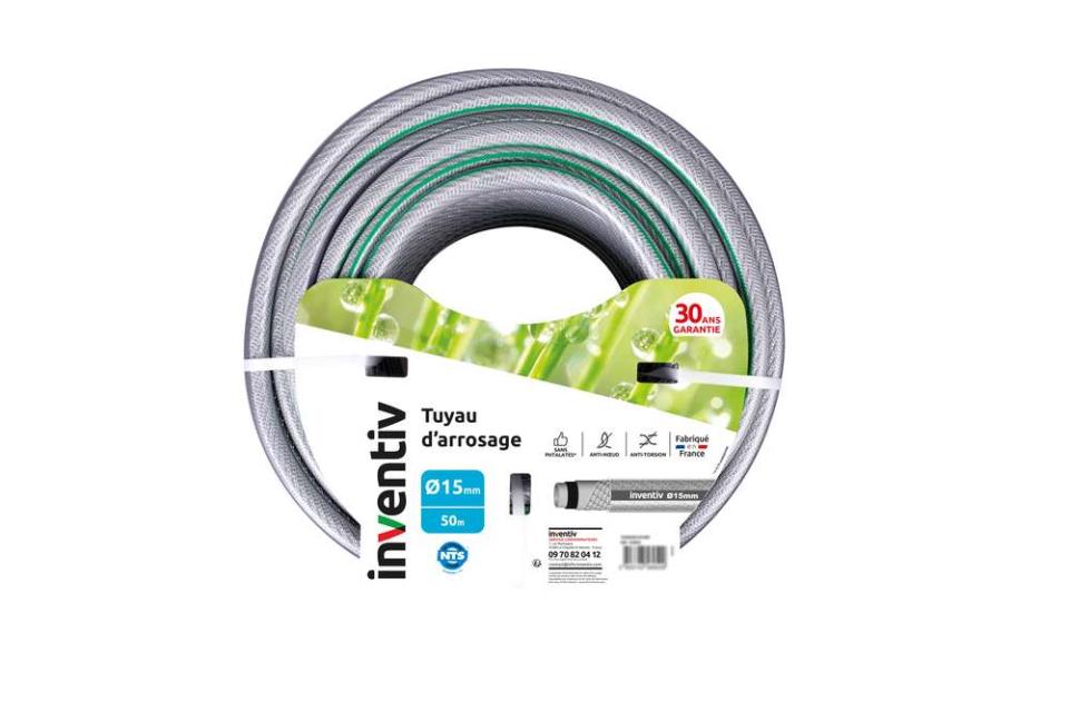 Tuyau arrosage MBTY3 Ø15mm en 50m - INVENTIV