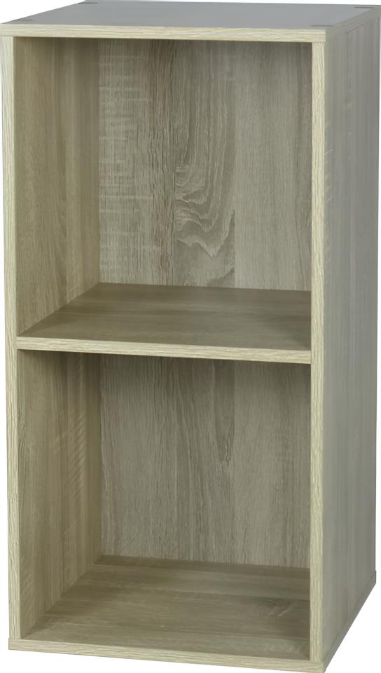  Étagère modulaire Cubbox 2 cases 12mm 61,3x31,5x29,5cm chêne - DECO SYSTEM