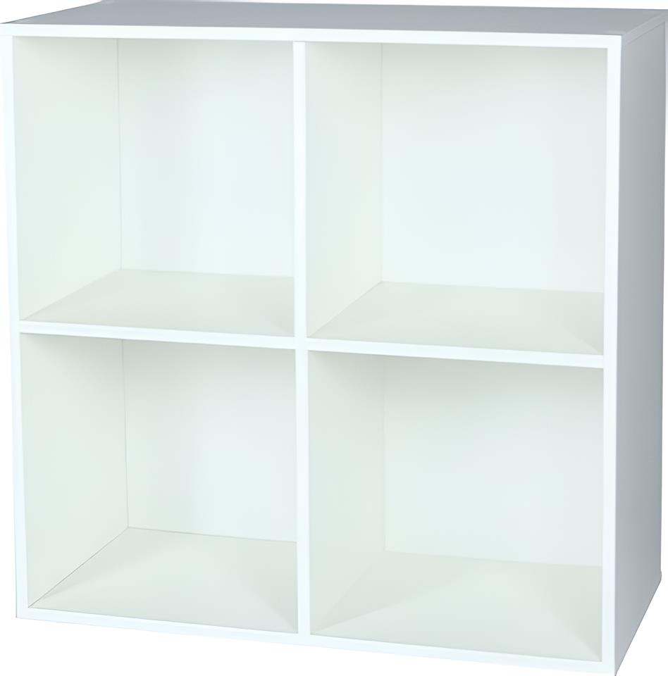 Étagère modulaire Cubbox 4 cases 12mm 61,5x61,5x29,5cm blanc - DECO SYSTEM