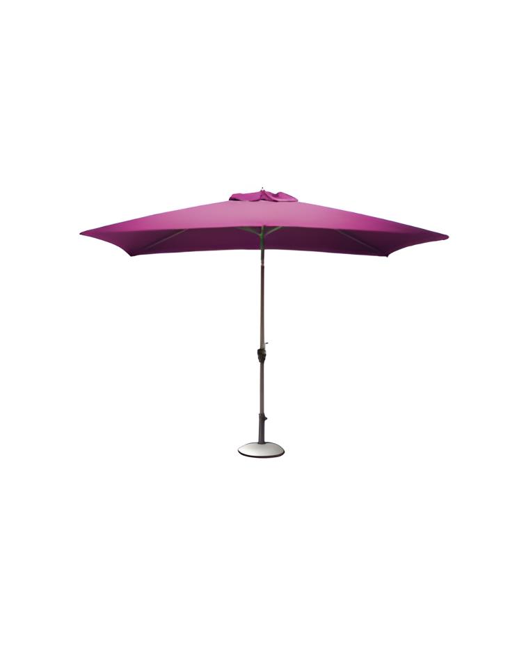  Parasol droit alumi 3x2m - Framboise