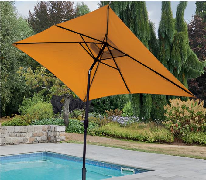 Parasol moutarde alumi 3x2 