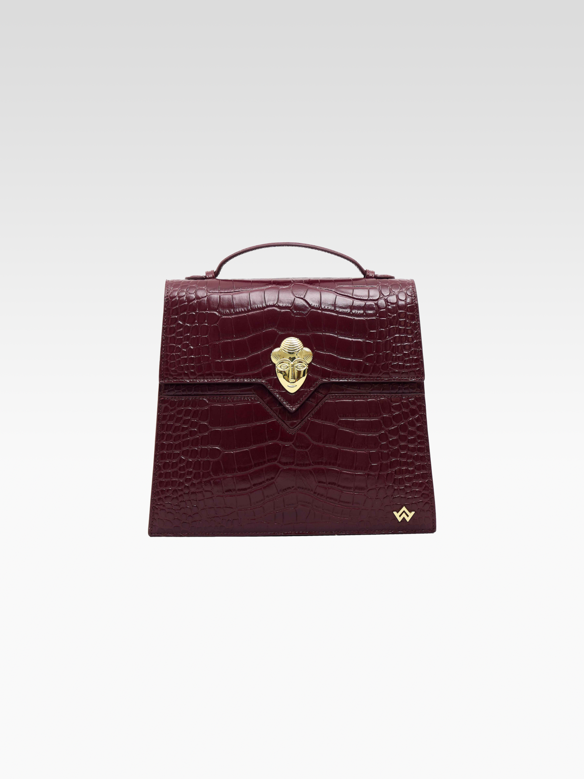 Sac à dos croco Rouge vintage