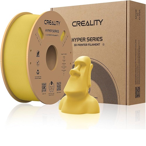 filament 3d creality hyper PLA+ jaune