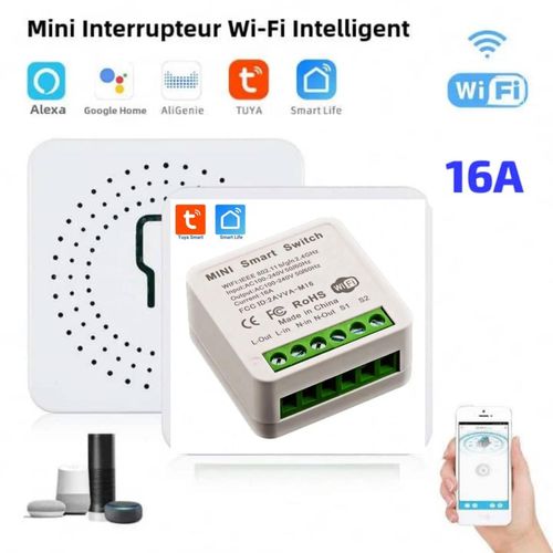 interrupteur intelligent wifi TUYA 16A