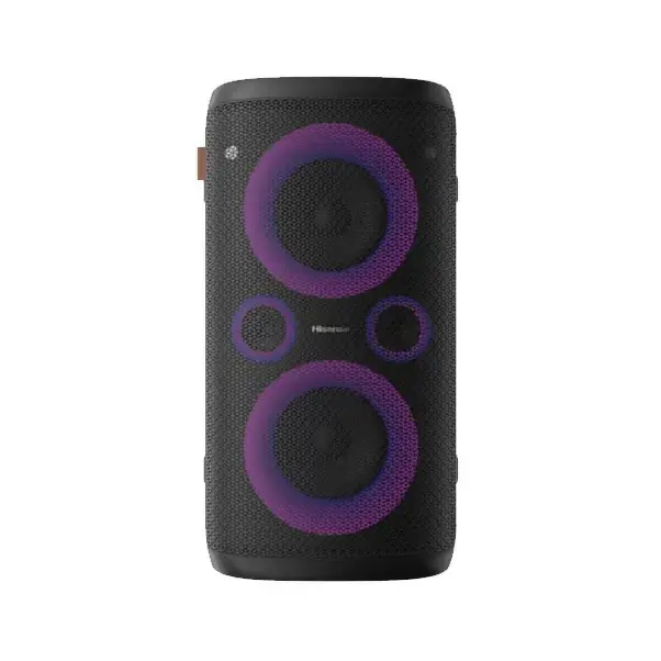 Party rocker one Hisense – 300W – Haut-parleur pour soirée ambiante – Charge de téléphone par induction – Party rocker one