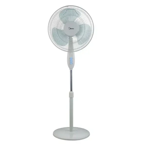Ventilateur à pied Midea – 16″ – 50W – Silencieux – 3 niveaux de vitesse – 3 hélices – VENT_FS40-12P