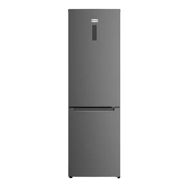 Réfrigérateur combiné double portes Nasco – 312L – Économique – SNASD2-450N1DS – Argent