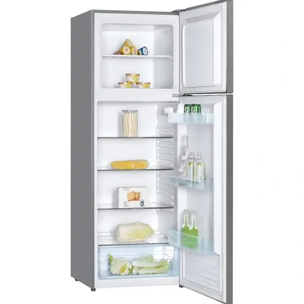 Réfrigérateur double portes Nasco – 311L – 4 étagers + 1 tiroirs au réfrigérateur – deux espaces au congélateur – Économique – R600A – HNASF2-45