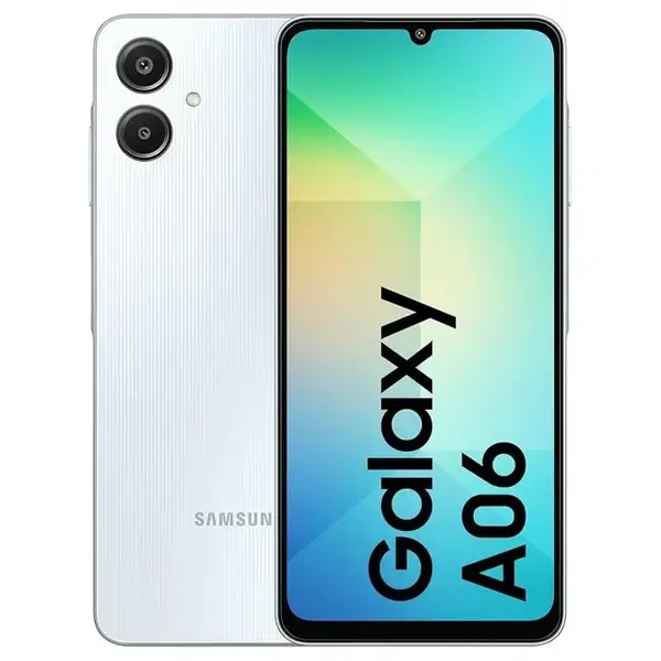 Téléphone Samsung Galaxy A06 – 4G – 2 SIM – 6.7″ – 4/128Go – 50Mpx – 5000 MAh – Bleu Clair
