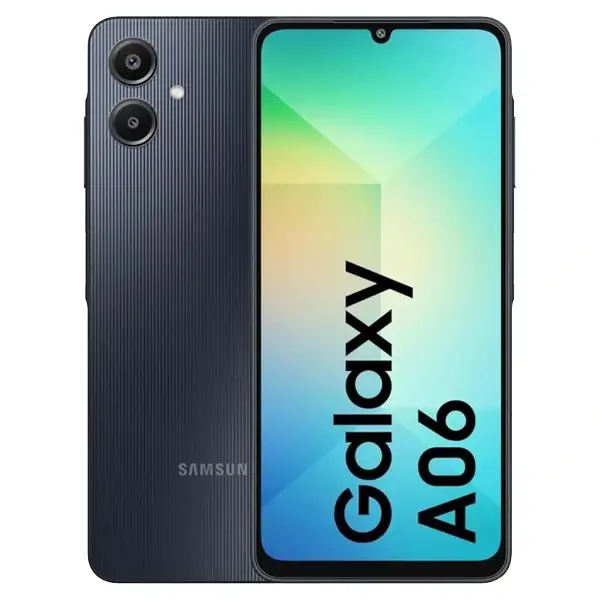 Téléphone Samsung Galaxy A06 – 4G – 2 SIM – 6.7″ – 4/128Go – 50Mpx – 5000 MAh – Noir