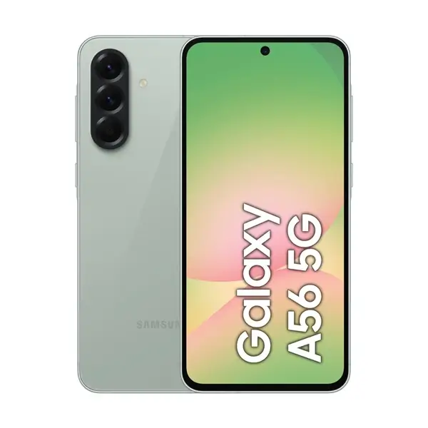 Samsung Galaxy A56 – 8Go de RAM – 128Go – Ecran 6.7″ – 5G –  50MP – Empreinte digitale – Facial – Code à chiffres – Batterie 5000 mAh – Vert Sauve