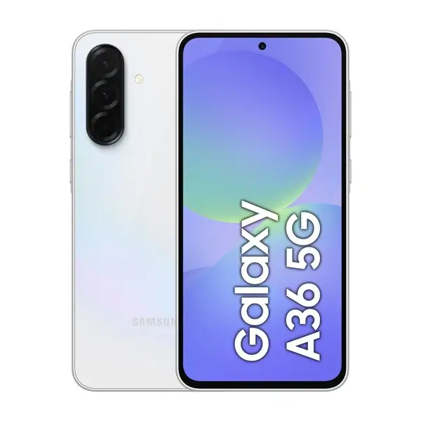 Samsung Galaxy A36 – 6Go de Ram – 128Go – Ecran 6.7″ – 5G – 50MP – Empreinte digitale – Facial – Code à chiffres – Batterie 5000 mAh – Blanc