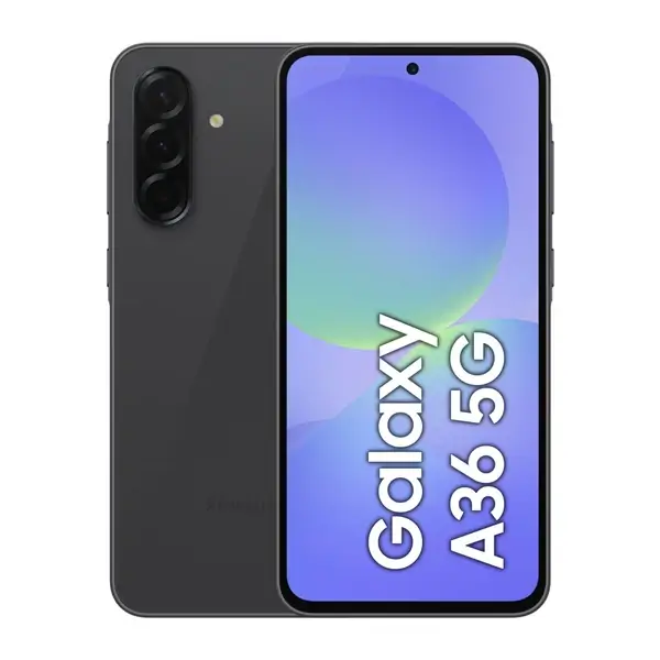 Samsung Galaxy A36 – 8Go de Ram – 256Go – Ecran 6.7″ – 5G – 50MP – Empreinte digitale – Facial – Code à chiffres – Batterie 5000 mAh – Noir