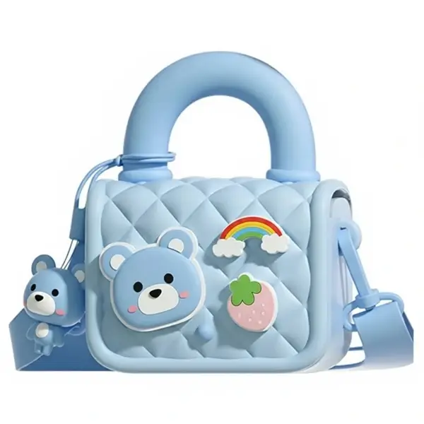 Mini Sac Enfant silicone  – Collection SO.KOOOL Family – Bleu – 6972015805731