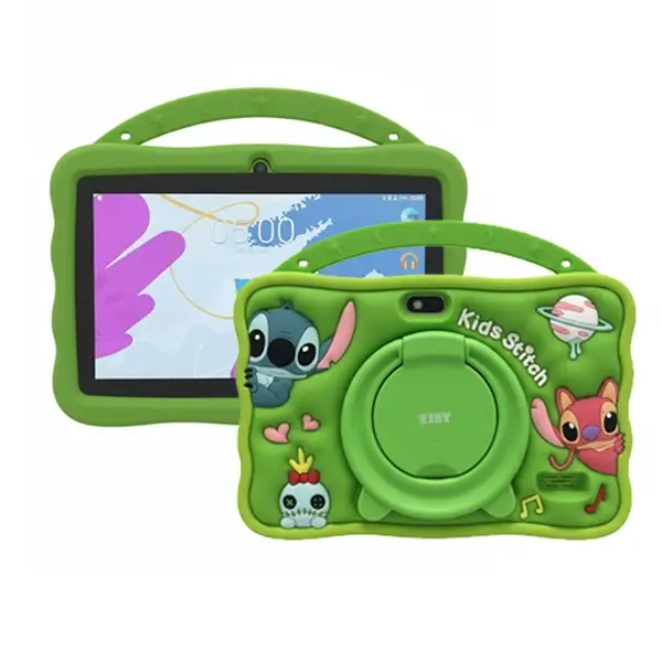 Tablette éducative Kidy Stitch – 2Go/32Go – écran 7″ – Wifi – 2 Caméras – jeux et apps – Vert