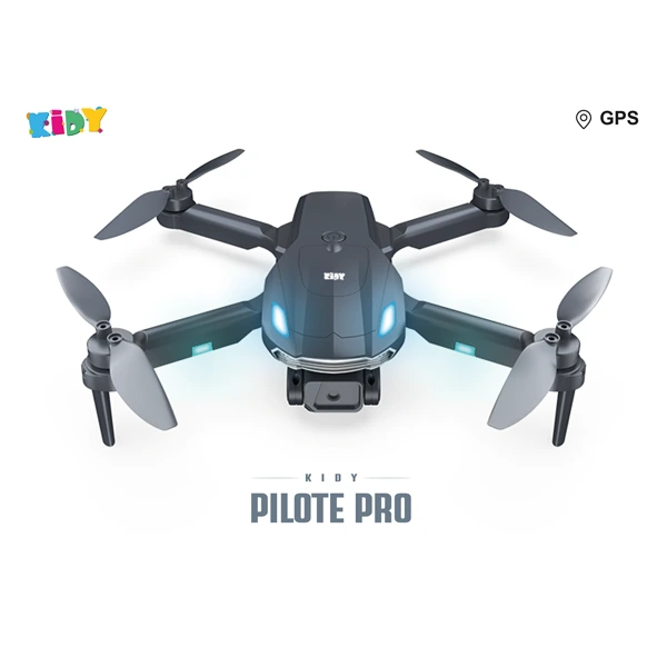 KIDY Pilote Pro – Drone avec GPS à Double Caméra avec Pochette Portable