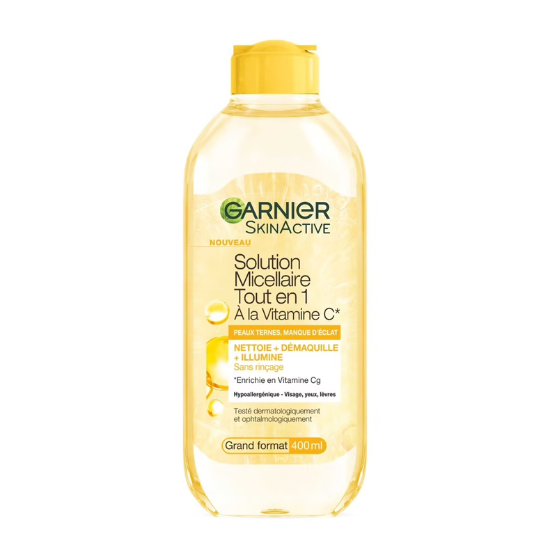 GARNIER Solution Micellaire Démaquillante Eclat à la Vitamine C
