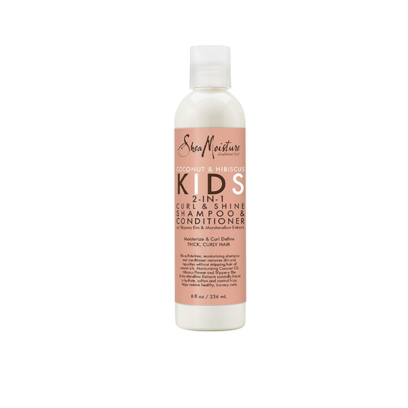 SHEA MOISTURE Kids Coconut & Hibiscus Curl & Shine 2 en 1 Shampoo & Conditioner