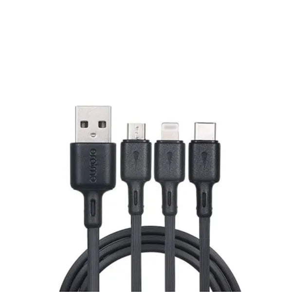 Câble Oraimo ultra rapide 3 en 1 – Lightning + Micro USB + Type C