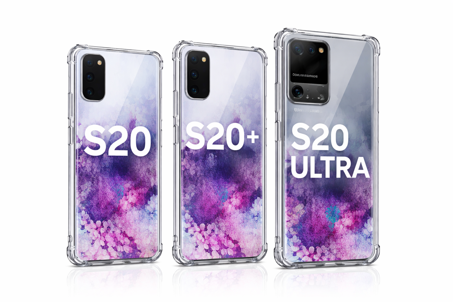 Étui Fourreau Coque Transparent Pour Samsung Série S20 FE , S20 , S20 Plus , S20 Ultra