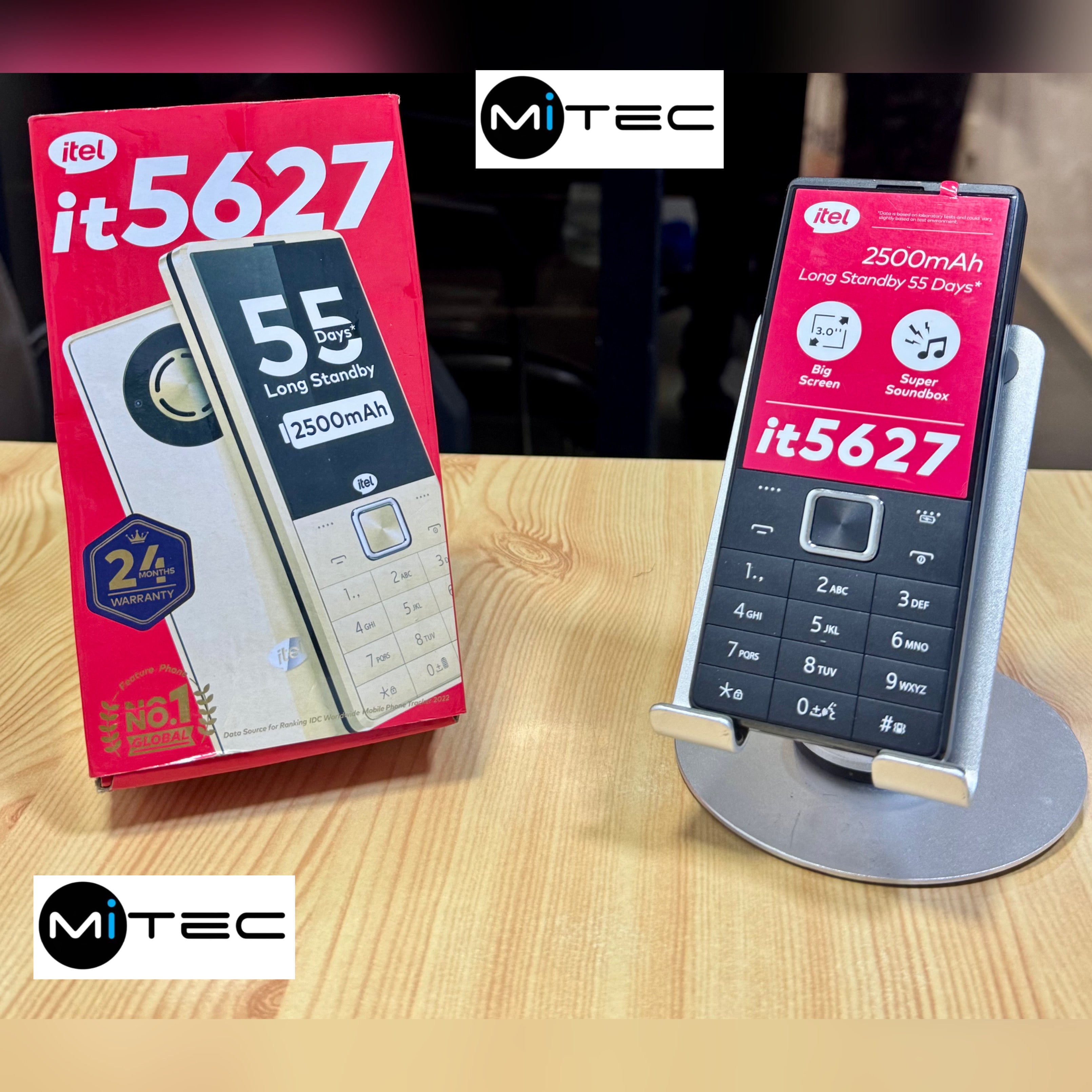 Bescla Itel 5627 Neuf - Triple Sim - Avec Opera Mini - Grande Taille - 2500mah - Petit Téléphone Basique - Téléphone à Touche