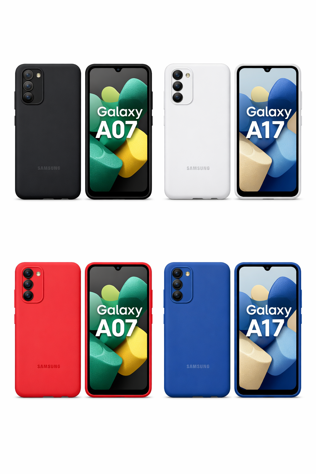 Étui Fourreau Coque Silicone Pour Samsung A07 , A17