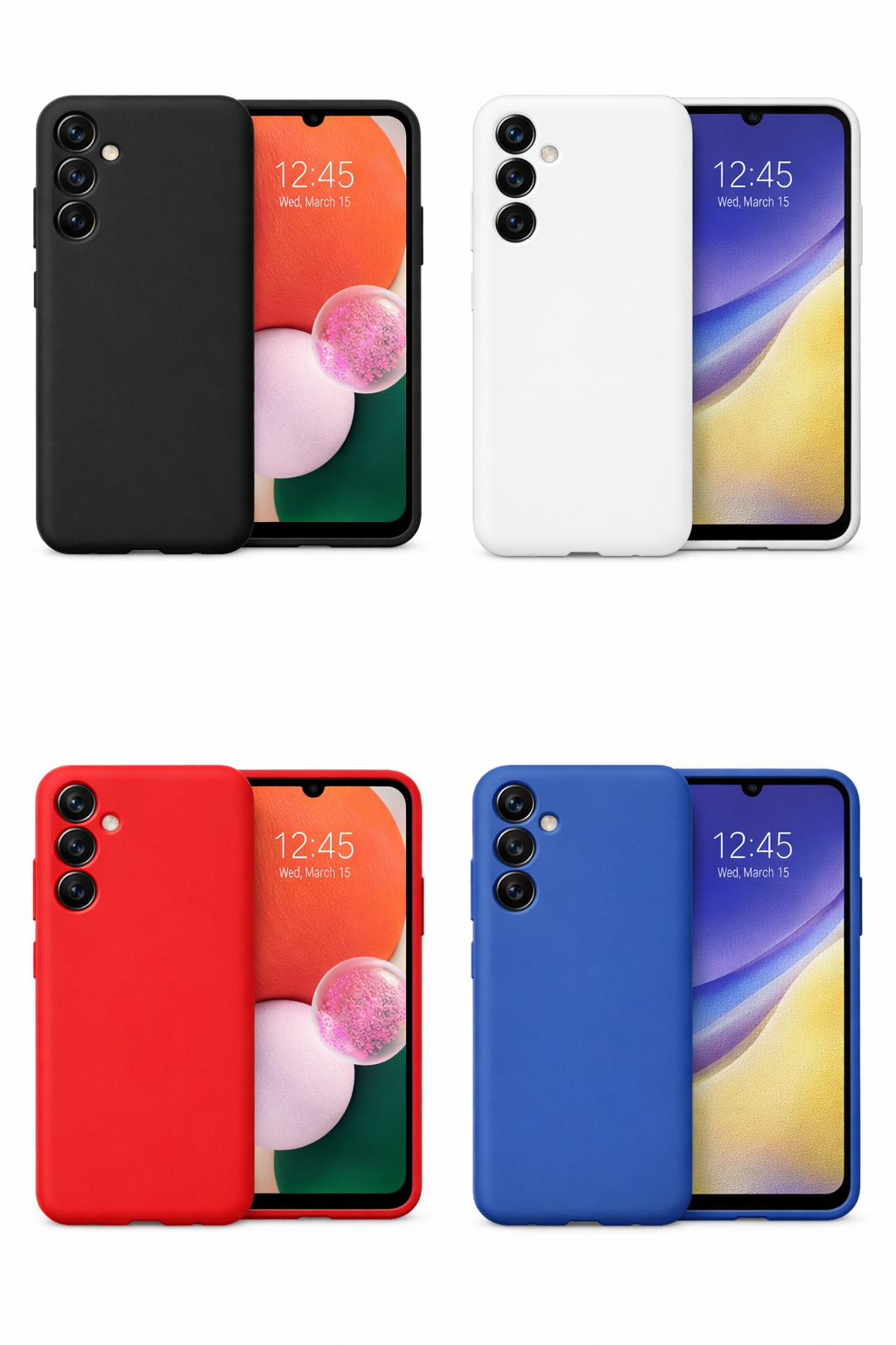 Étui Fourreau Coque Silicone Pour Samsung A14 , A24 , A34 , A54