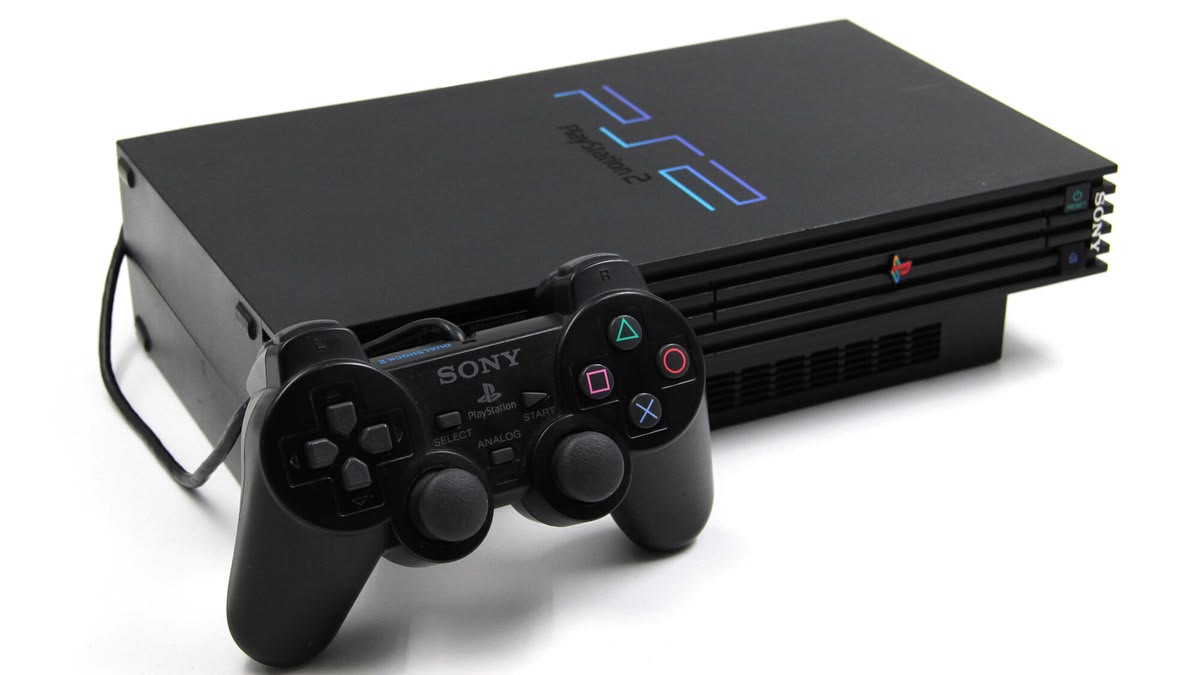 Sony PlayStation 2 Quasi Neuf – Deux Manettes – Avec 20 Jeux installés + Câbles