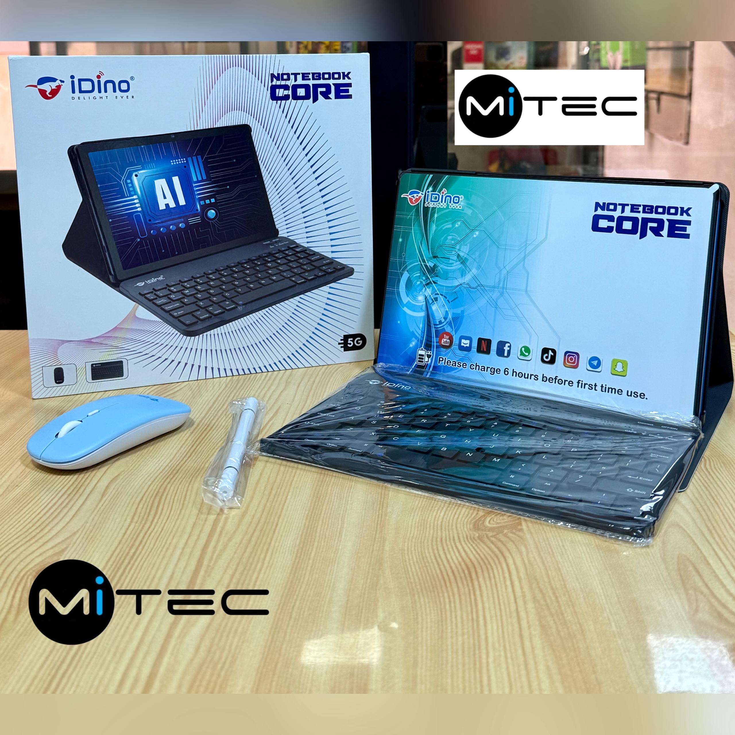 Tablette Éducative indino Notebook Core - 4 GB - 128 GB - Avec Puce - 10 Pouces + Clavier + Souris