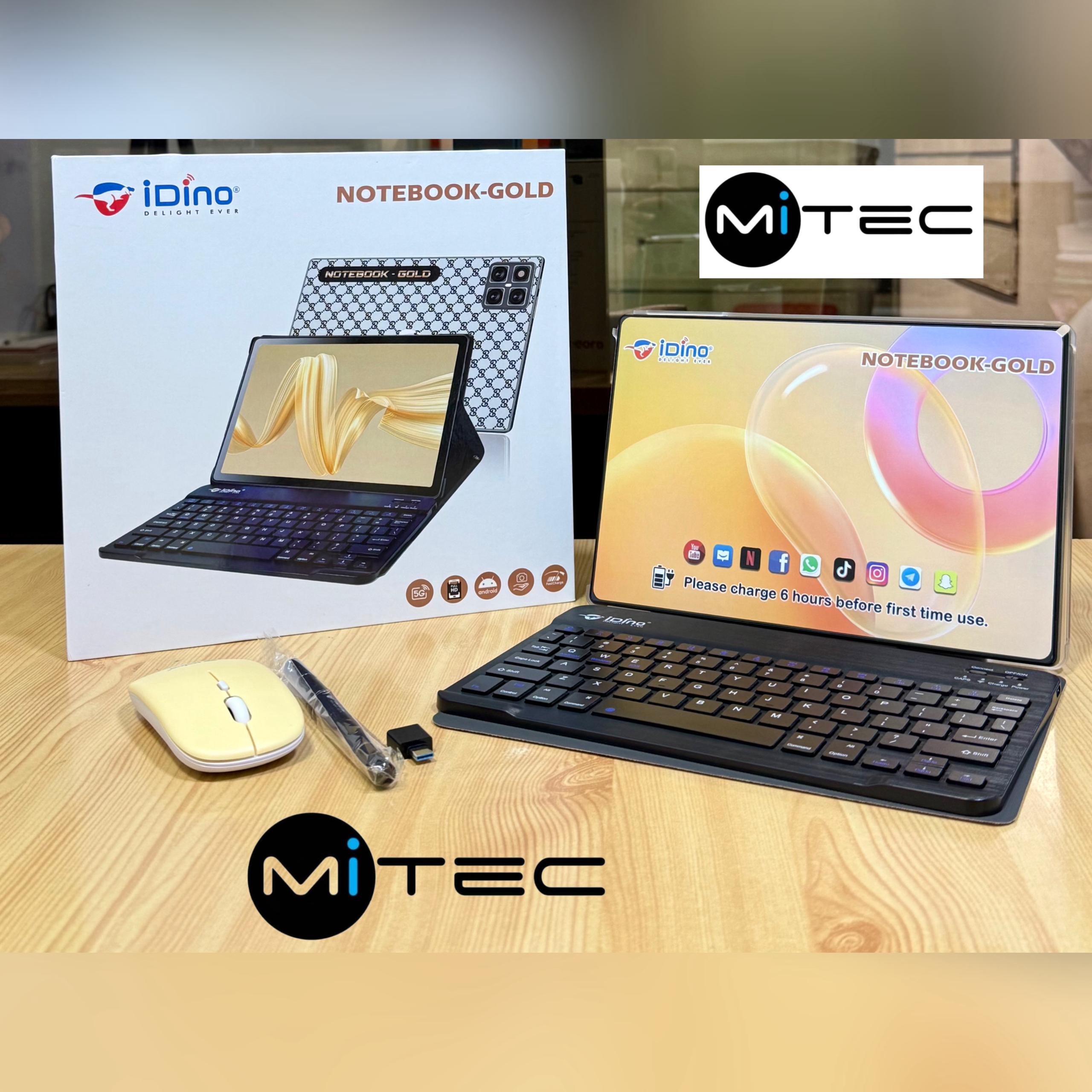 Tablette Educative Idino Notebook Gold - 4 GB - 128 GB - Avec Puce Et Clavier - 10'1 Pouces