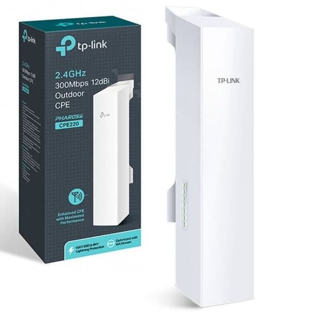 TP-Link CPE220 Point D'Accès Antenne Extérieur Wifi 2.4GHz 300Mbps 12DBi -