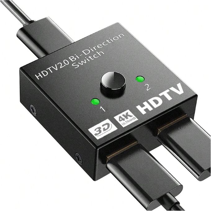 Switch HDMI - Commutateur HDMI - 2 Entrée 1 Sortie - Ultra HD 4K