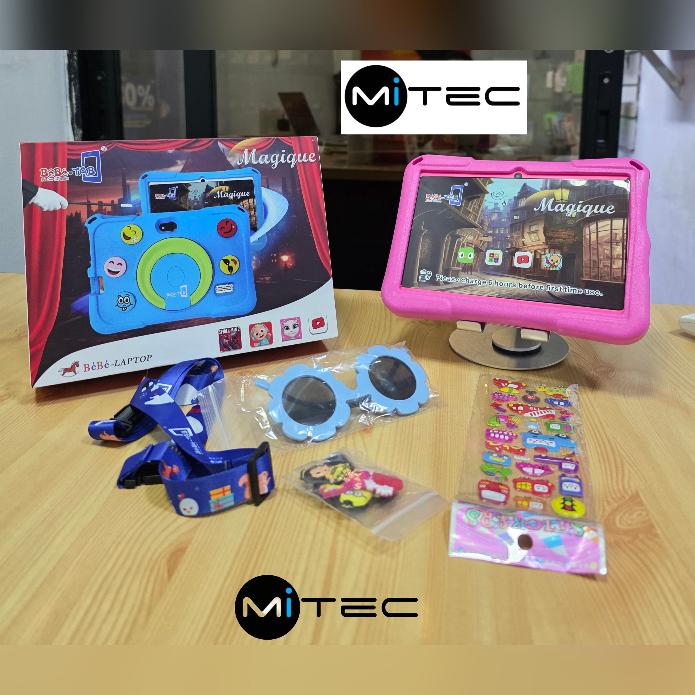 Tablette Éducative BébéTab Magique Neuve - 4 GB - 128 GB - 7 Pouces - Avec Gadget