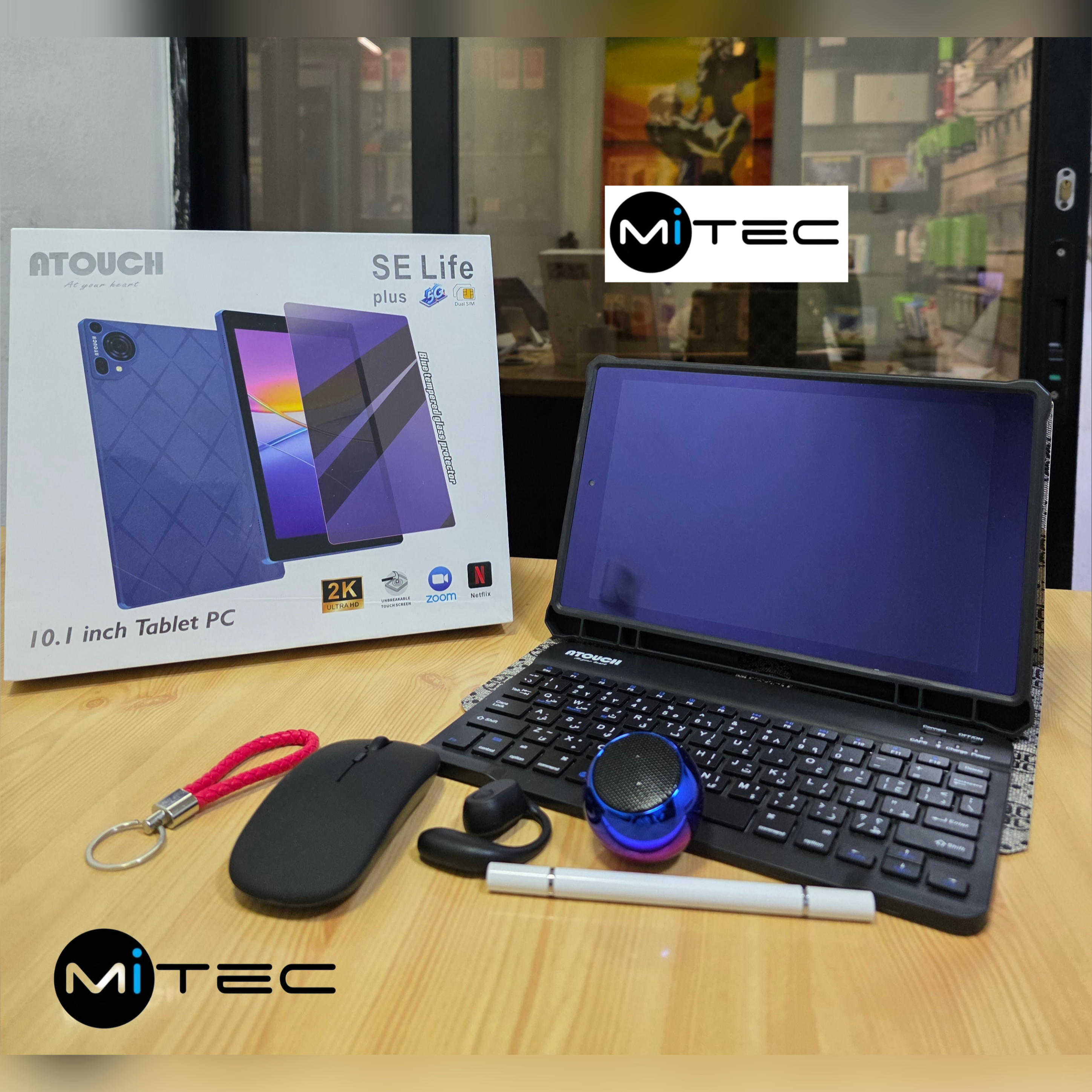 Tablette Éducative Atouch SE Life plus - 4 GB - 128 GB - Avec Puce - 10'1 Pouces - Avec Clavier