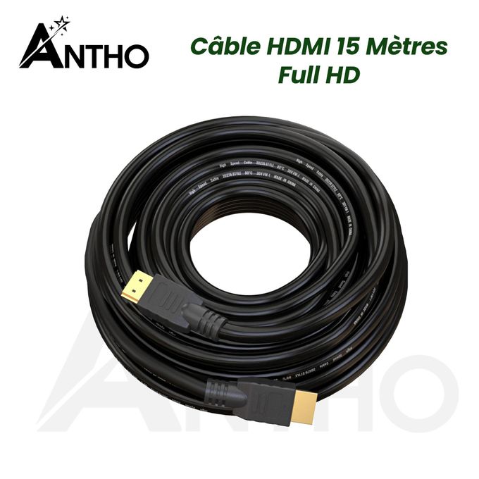 Câble ANTHO HDMI 15 Mètres 15M