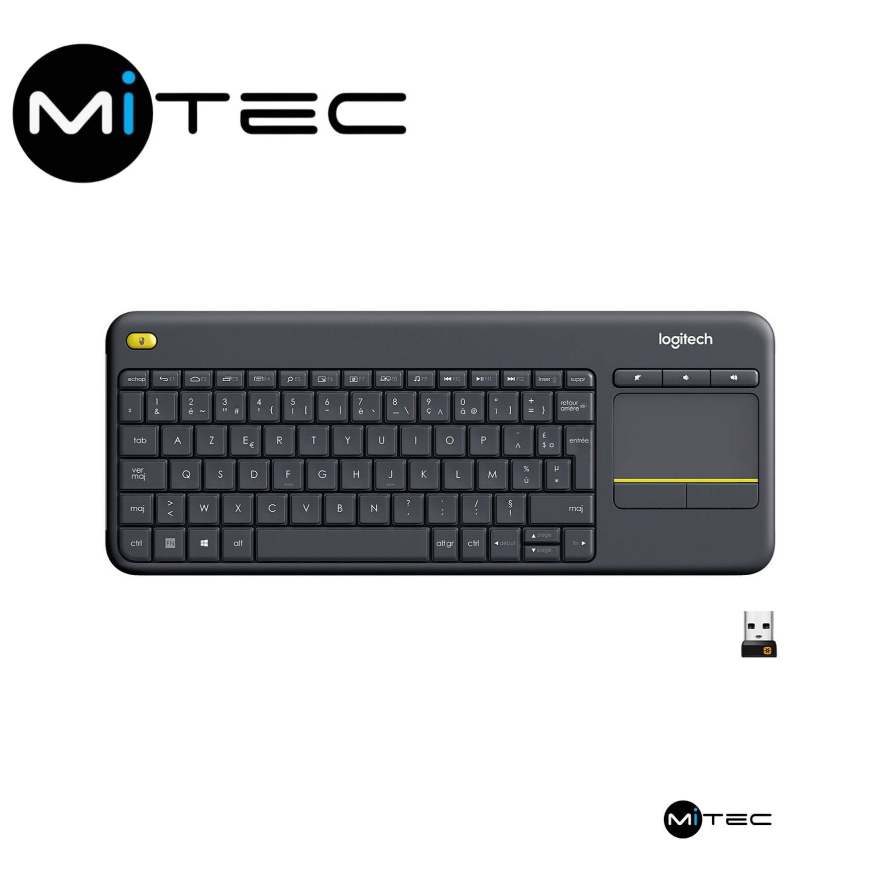 Clavier Logitech K400 Plus avec Pavé Tactile Neuf