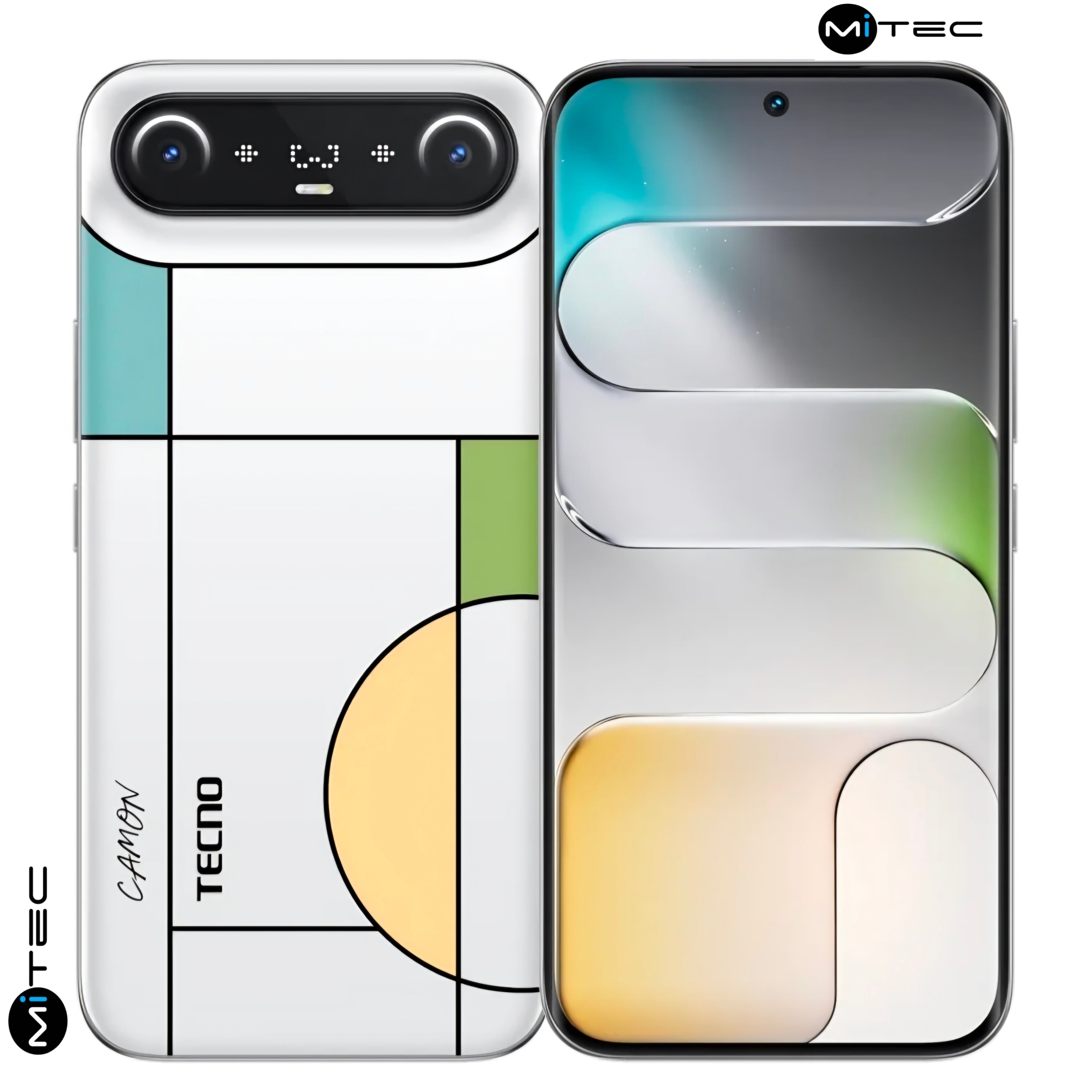 TECNO Camon Slim Neuf Mondrian - 24 GB - 256 GB - 6,78 pouces - 50 MP - écran AMOLED - 5600 mAh - Avec une Charge Rapide de 60W - Troc Possible - Camonslimmondrian
