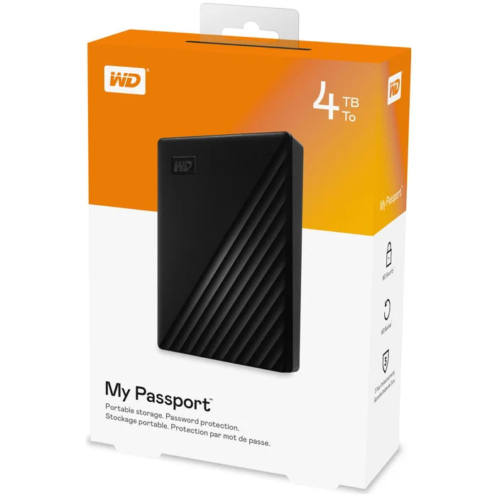 Disque Dur Externe - 4 Tera Western Digital My Passport - 4To - 4000 Go