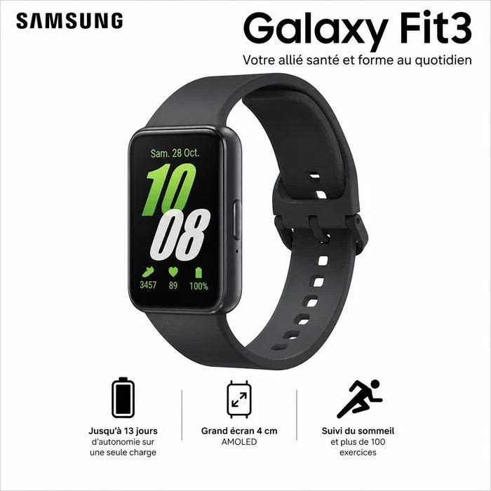 Montre Connectée - Samsung Galaxy Fit3 - Sport & Santé