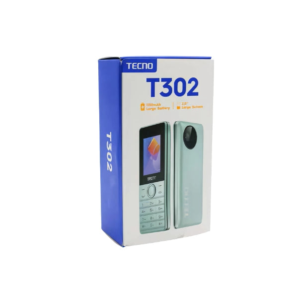 Bescla Tecno T302 - 2" - 2 Puces - Batterie 1150mAh - Torche - Petit Téléphone Basique - Téléphone à Touche