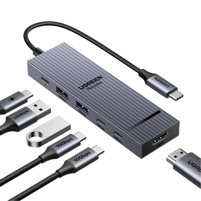 Hub Ugreen Revodok Pro 106 Original - Station d'accueil Multiport 6 en 1 USB C,