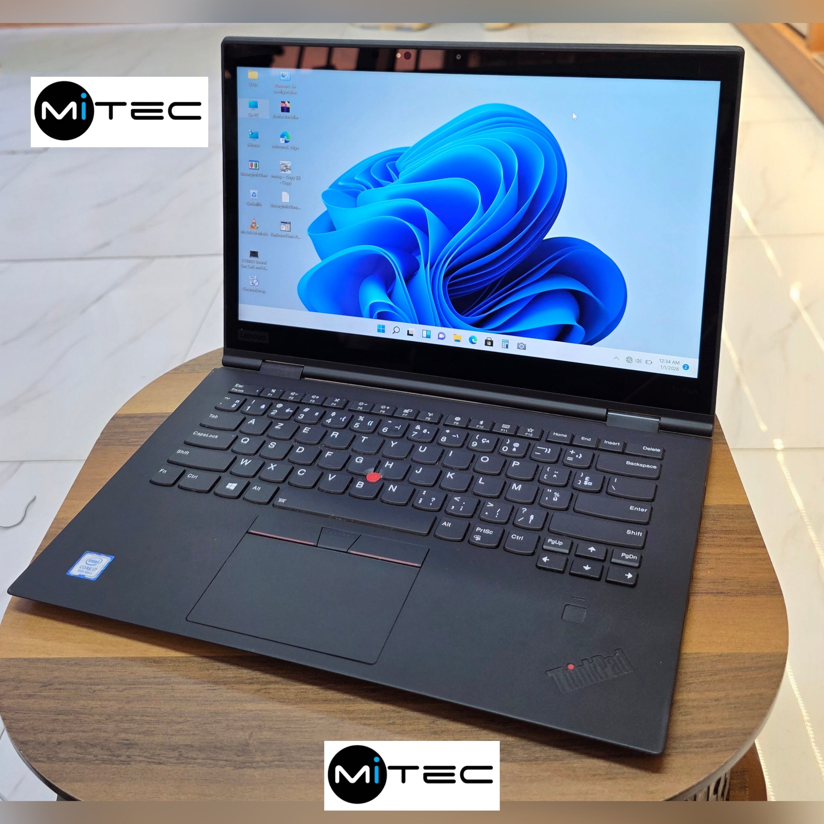 Pc Lenovo ThinkPad X1 Yoga G3 Core i7 - 16 GB - 1 Terra Ssd - 14 Pouces - Écran Tactile Pliable + Stylet - Sac + Clé USB + Souris Offert