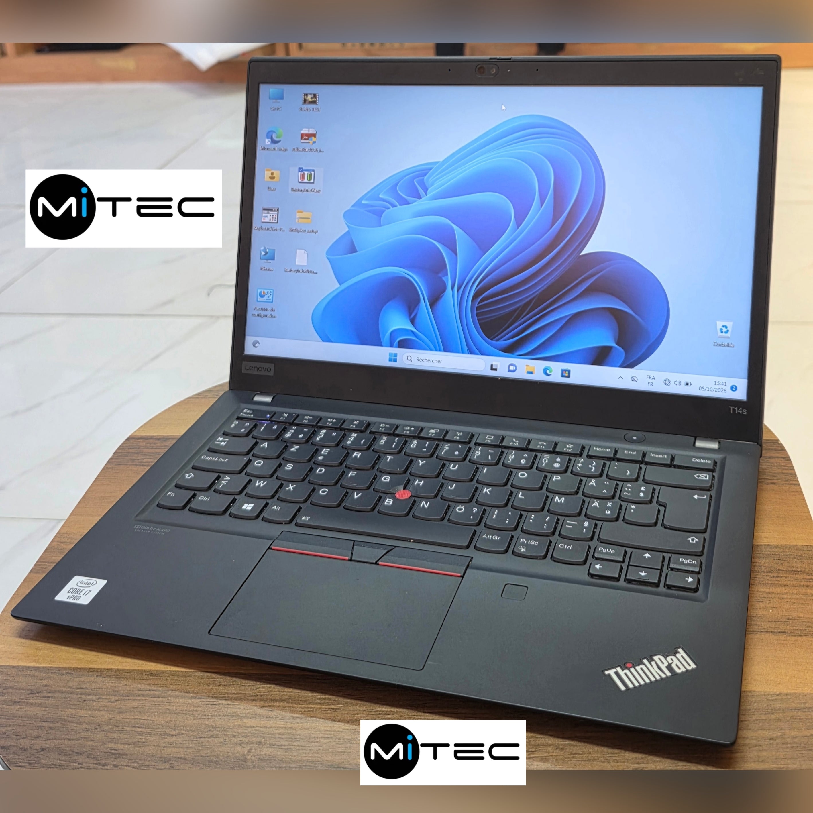 Pc Lenovo T14s Core i7 - 14 Pouces - Écran Tactile - 32 GB - 512 GB Ssd - 10eme Gen - Sac + Clé USB + Souris Offert