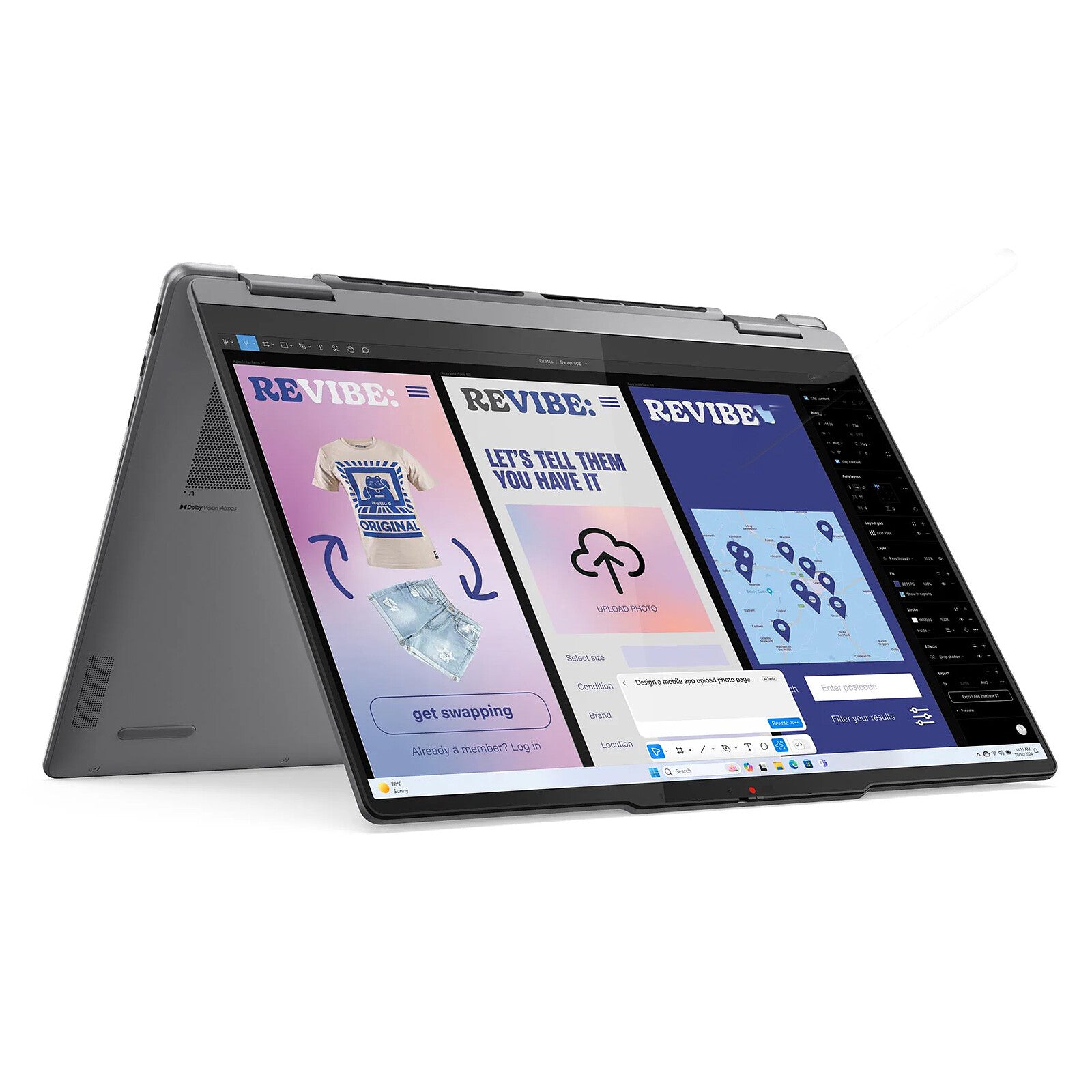 PC Portable Lenovo Yoga 7i Gen 7 Neuf – Intel Core Ultra 7 - 16 Pouces 15 éme Gén - Écran Tactile - 16 Go RAM - 512 Go Ssd