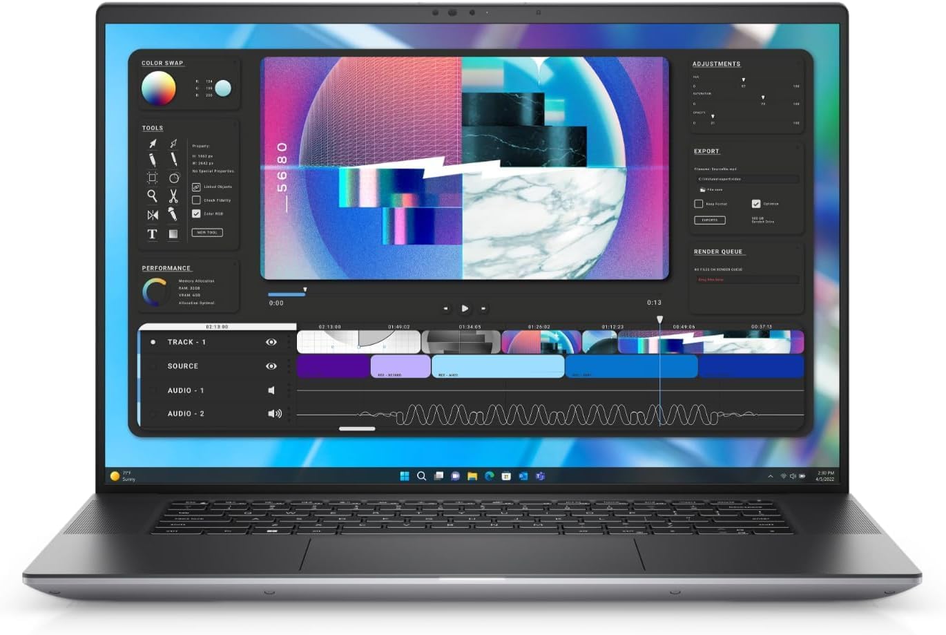 PC Portable Dell Precision 5680 Neuf - Core i7 - 13ème Gén - 16 pouces - 32 GB - 1 Terra Ssd - NVIDIA RTX Ada 8 Go