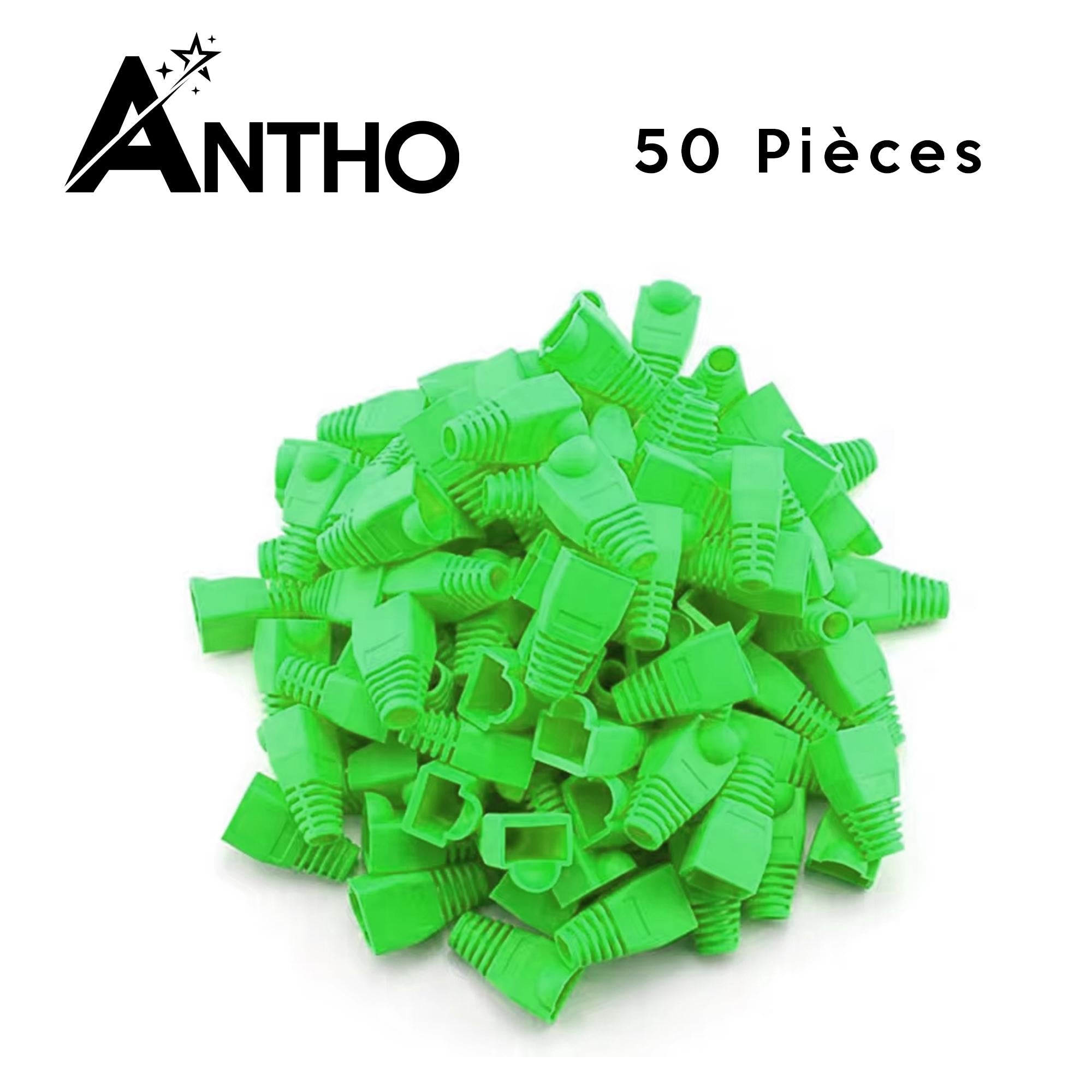 Lot De 50 Manchons RJ-45 Vert - RJ45
