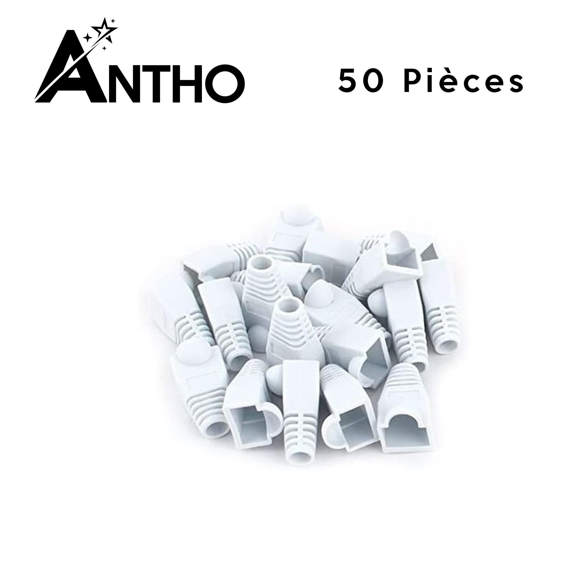 Lot De 50 Manchons RJ-45 Blanc - RJ45